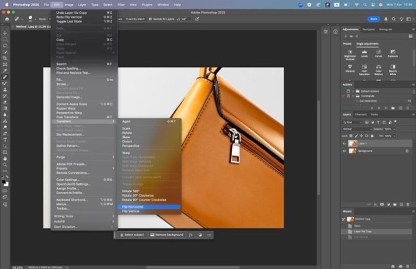 How to Mirror an Image in Photoshop: A Step-by-Step Guide to Reflecting Images Image2