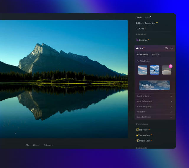 Luminar Neo features: Sky AI - Increase the vibrancy of your photos by replacing a dull sky